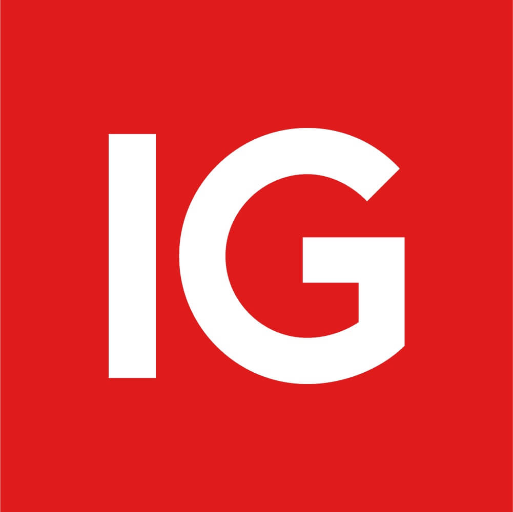 IG logo – A trusted global broker offering advanced trading platforms and access to diverse markets.